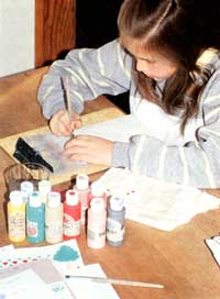 A Home Business for Kids: Handmade Stencil Stationery Image